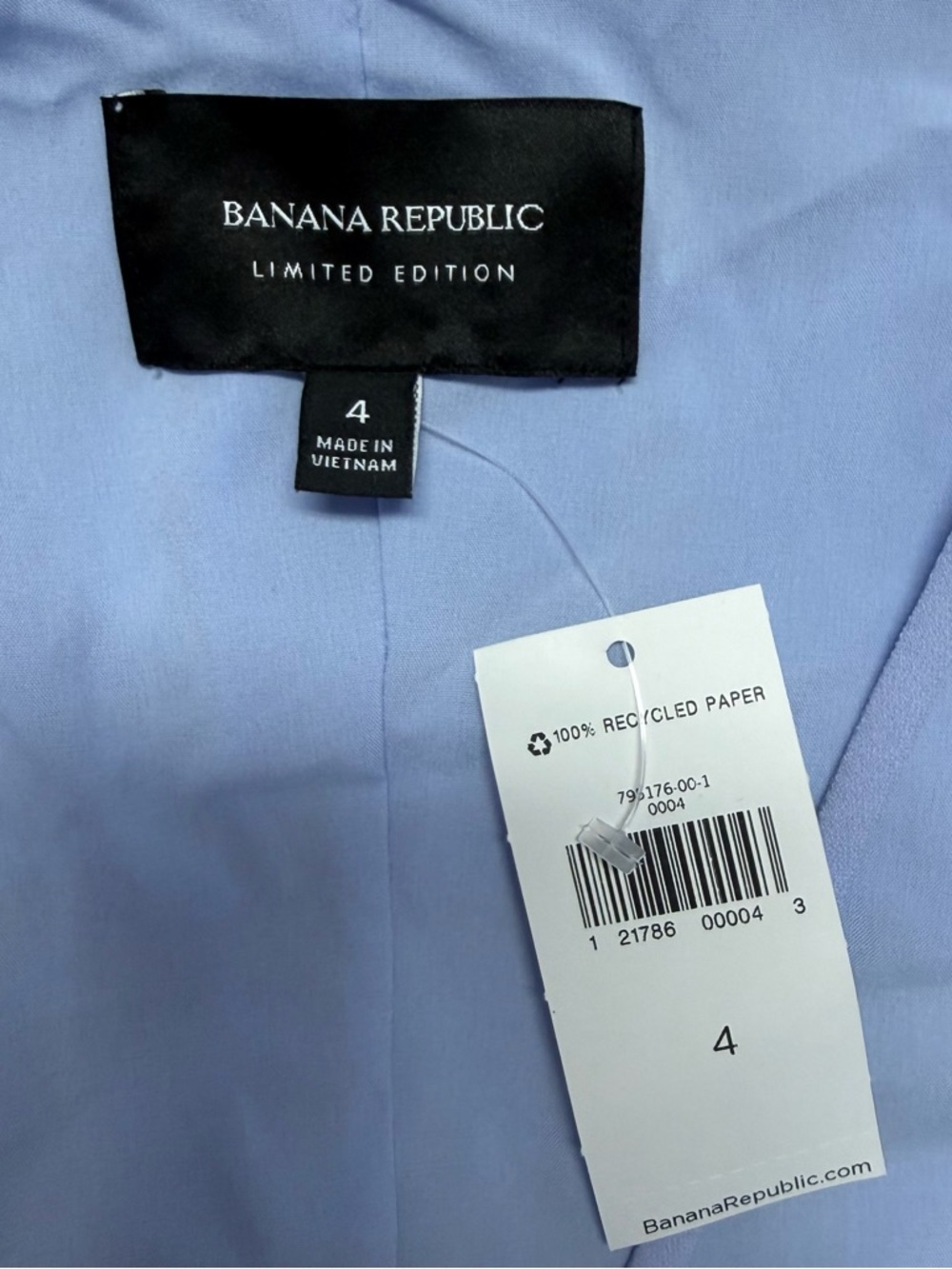 Banana Republic Blue Lace Midi Dress Size 4 NWT Limited Edition - Picture 4 of 8